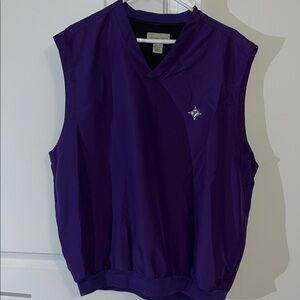 Purple Furman Paladins South Carolina Purple Golf Team Pullover Vest Jacket XL